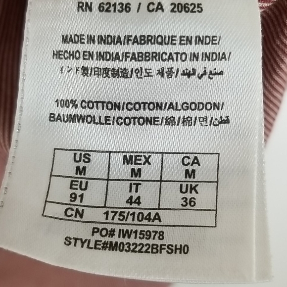 GUESS Red Striped Long-Sleeve w/Back Graphic, M - Picture 10 of 11